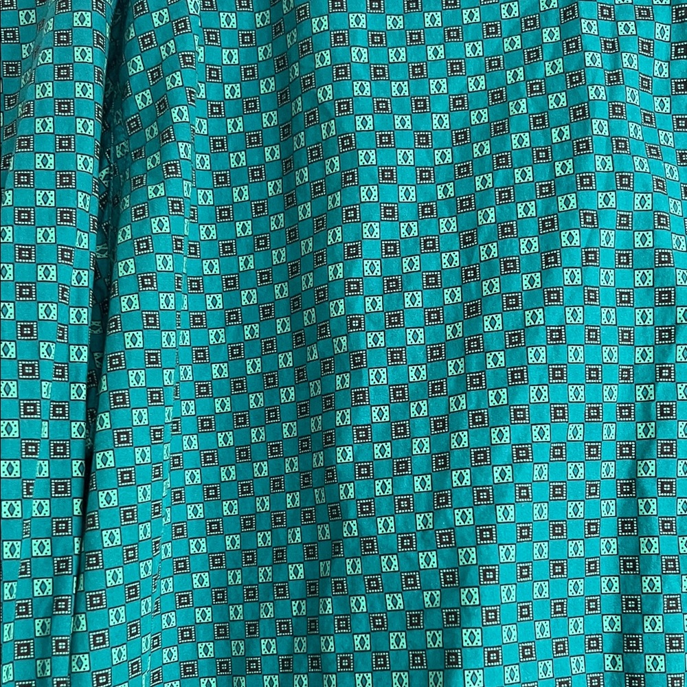 Cinch Turquoise Geometric Shirt - Picture 3 of 4